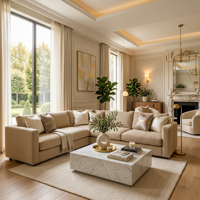 Luxury interior living room